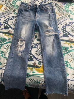 VIGOSS Stevie Crop Straight Distressed Jeans – Size 29