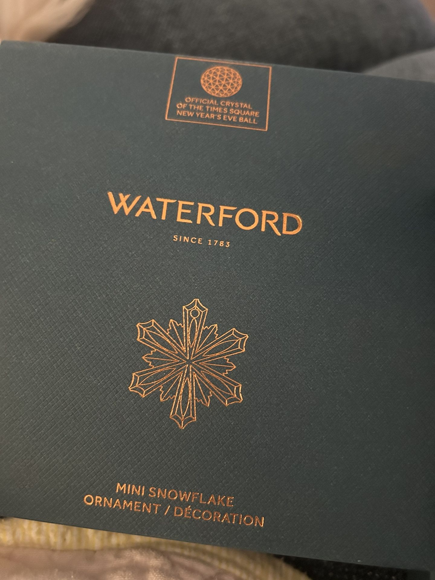 Real Crystal Waterford Mini Snowflake Ornament