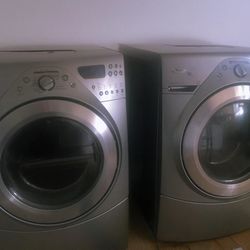 GENTLY USED WHIRLPOOL DUET STACKABLE WASHER AND DRYER SET