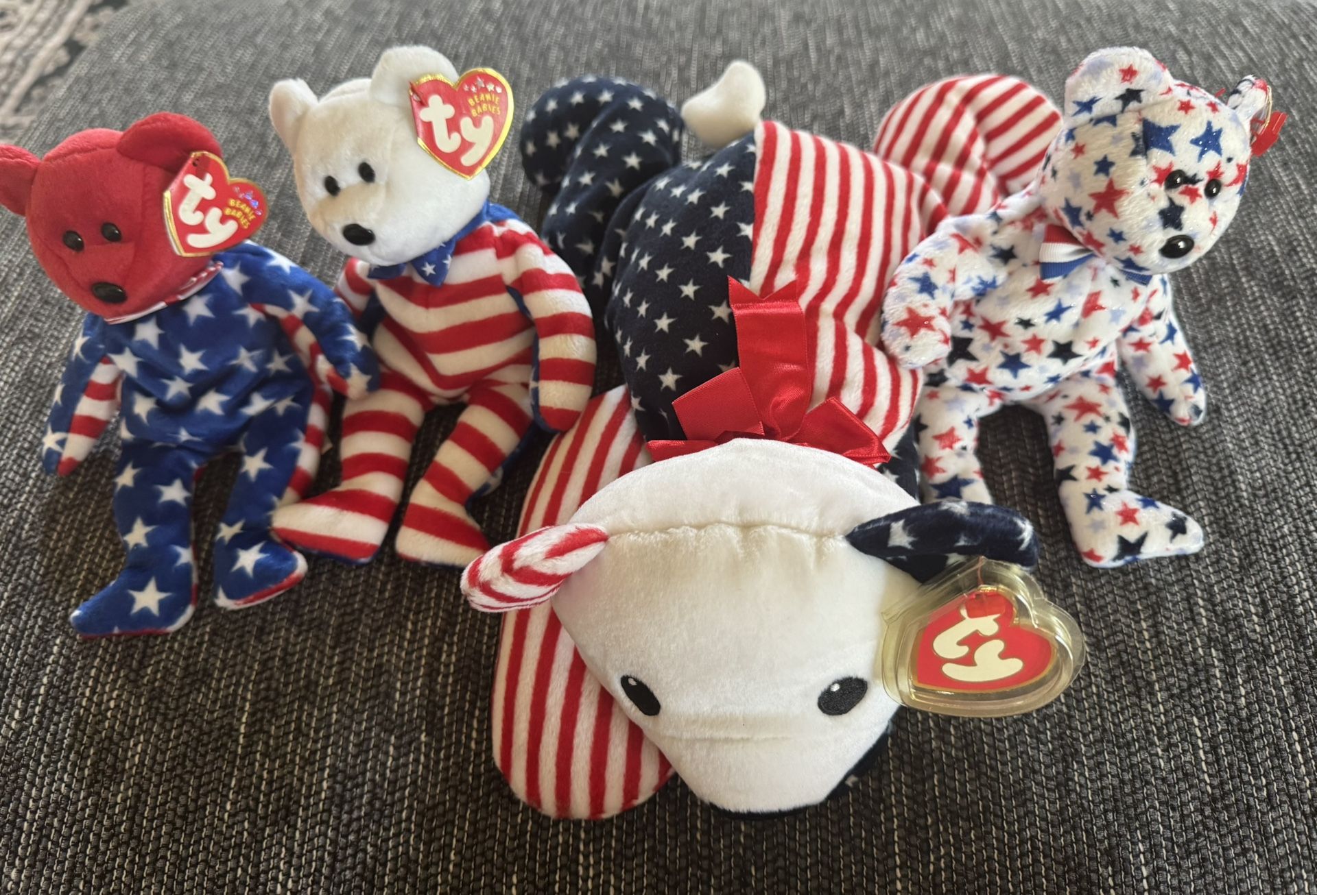Ty Beanie Babies Patriotic Bundle Of Bears