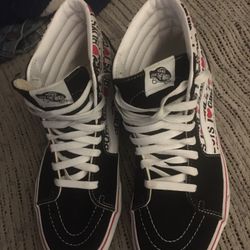Lnew Vans Hightops Shoes Size Men 8 1/2 Women Can Only $30 Firm