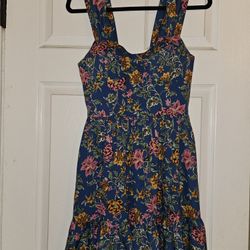 Band Of The Free Medium Blue Floral Dress
