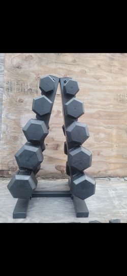 Dumbells WEIGHTS   with rack