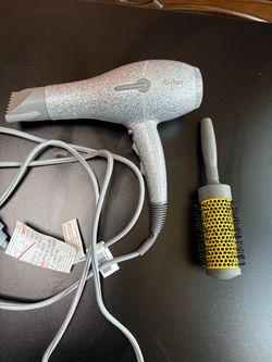 Dry Bar Buttercup Hair Dryer-Limited Edition Glitter Color With Drybar Round Brush