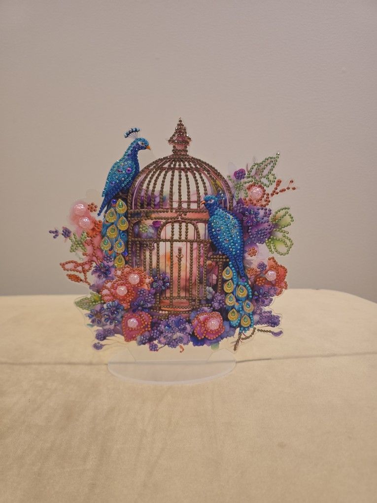 Peacock Diamond Art Stand