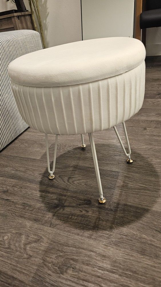 Ottoman Stool Chair With Storage 