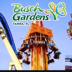 Bush Gardens Single Day Passes. $50 Each. 6 Tickets Available 