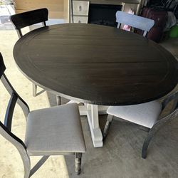 Wood Dining Table With Chairs 