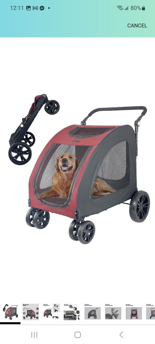 3 Wheel XL Pet Stroller