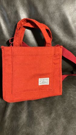 Red LETU Corduroy Mini Tote Crossbody Bag