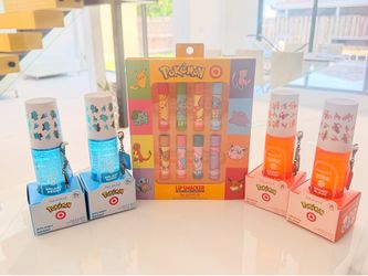 Pokemon Target Bundle NEW Lip Smacker + NatureWell Sprays