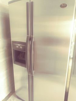 Whirlpool stainless steel fridge