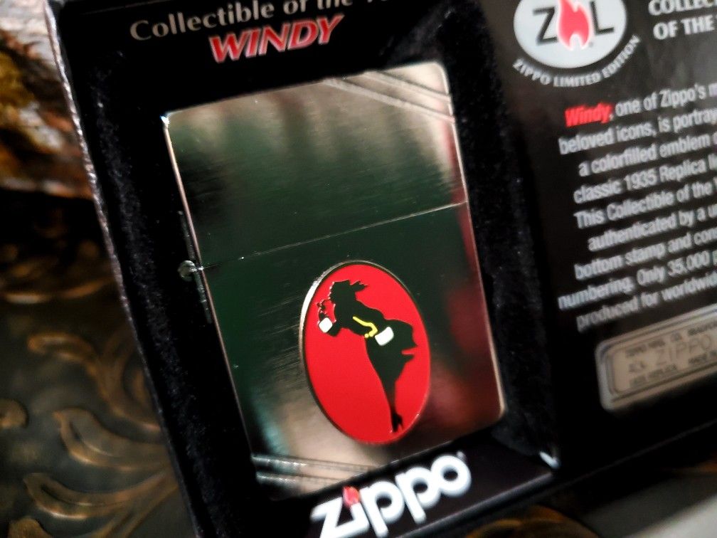 LIMITED WINDY ZIPPO COLLECTIBLE OF THE YEAR NOS MINT IN