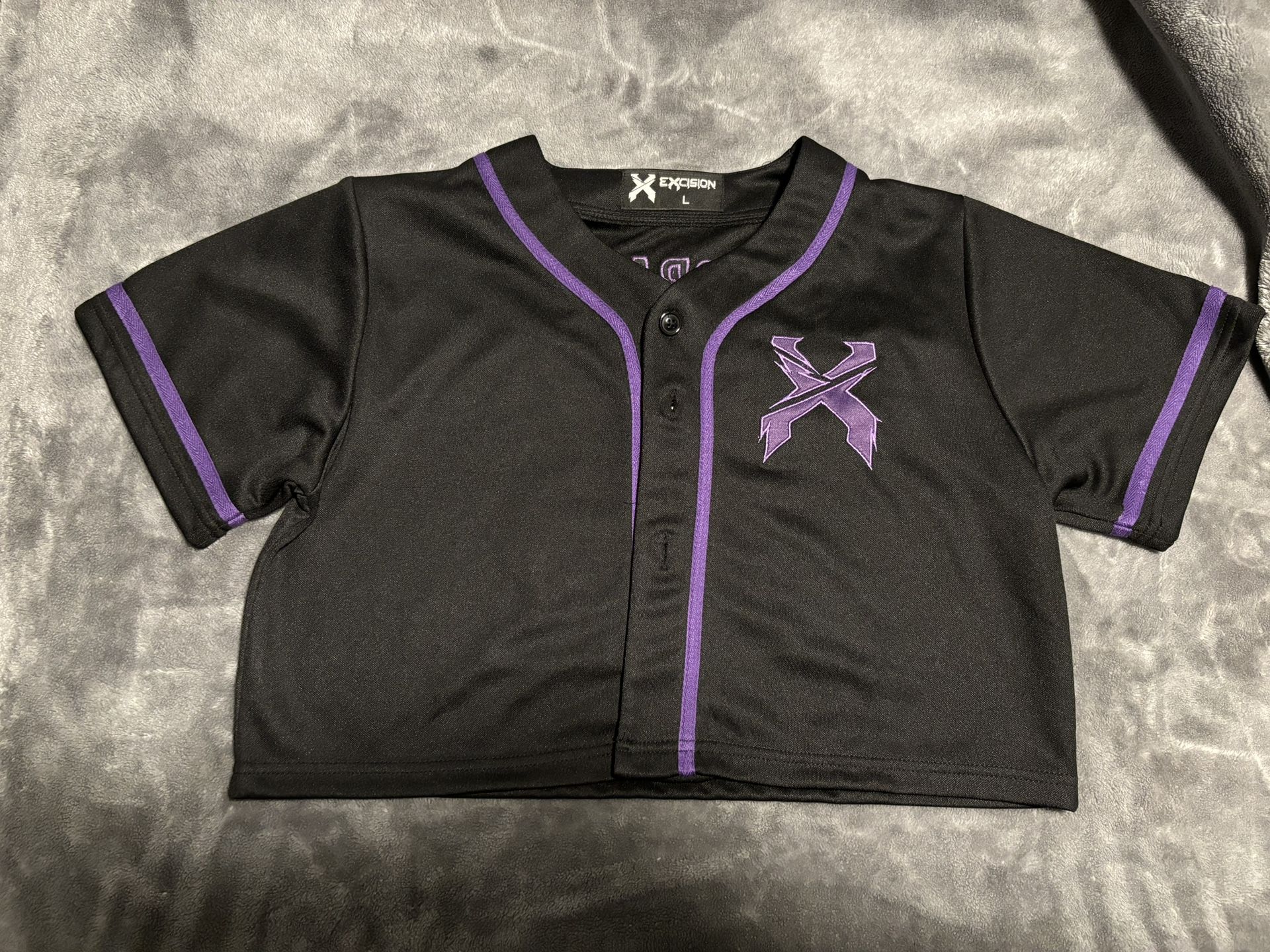 Excision Cropped Rave Jersey - Large