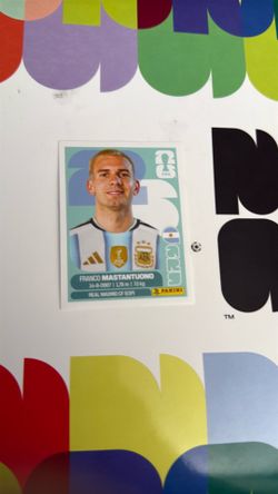 Mastantuono world cup sticker
