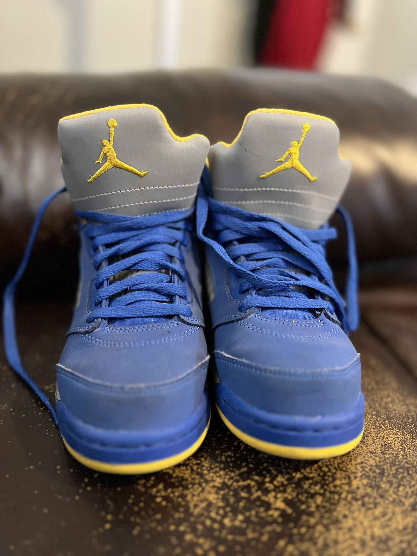 2y Jordan 5 Retro - Laney Varsity Blue & Yellow