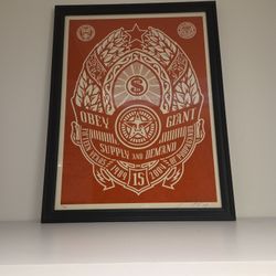 2004  Shepard Fairey SUPPLY & DEMAND Print. OBEY GIANT 