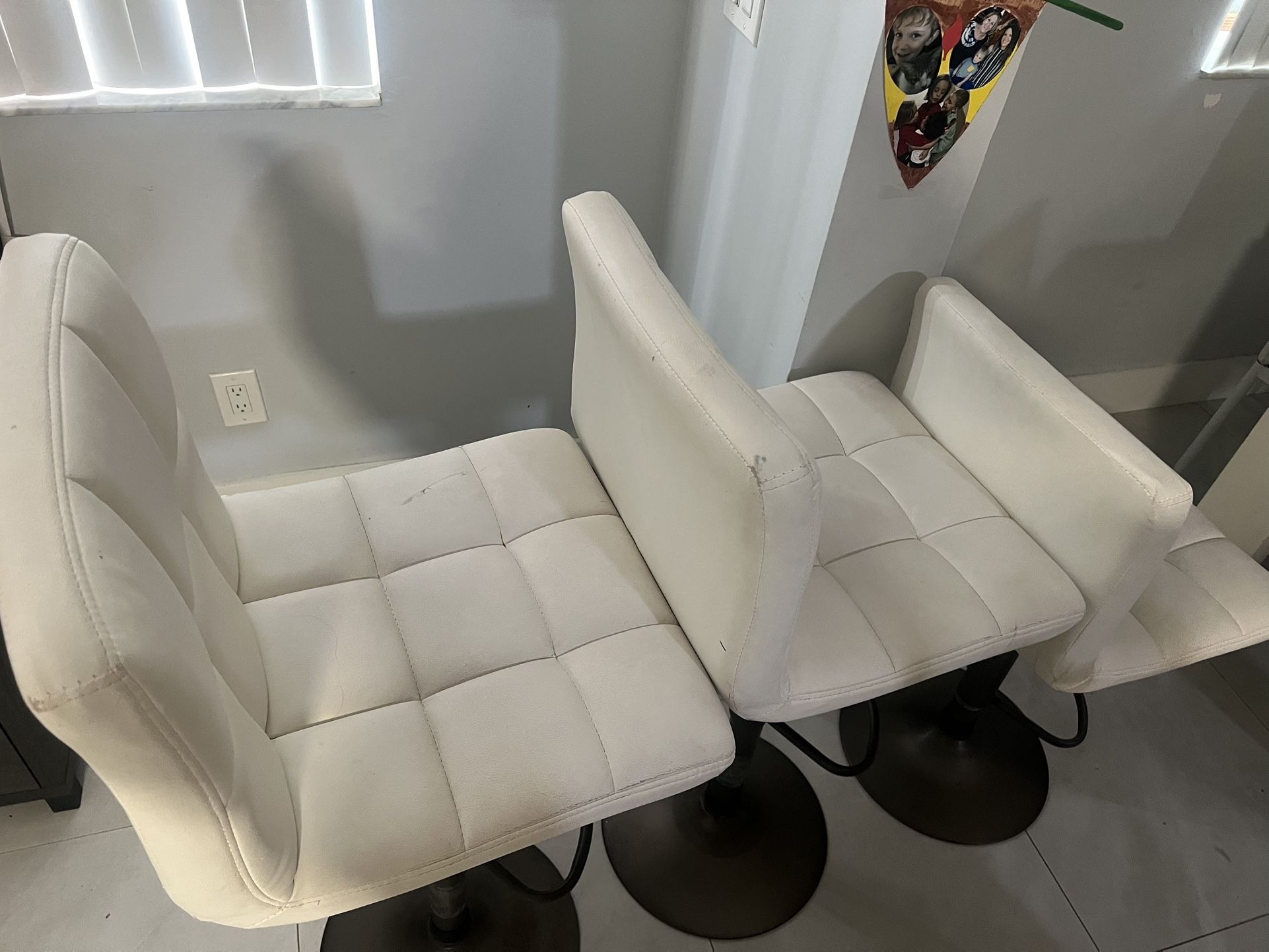 Bar Stools (three) White