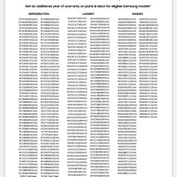 Samsung Free Warranty