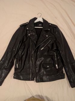 Men's Vegan leather jacket -Zara