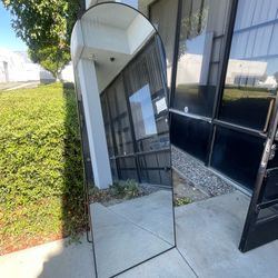 70 x 26 Full Length Arch Mirror with Stand
