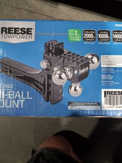 Reese Towpower Rotating Tri-ball Mount+step