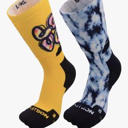 FASTBON Unisex Novelty Fashion Sport Printing Socks Colorful for Skateboard, Hiking, Trekking