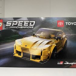 LEGO Speed Champions Toyota GR Supra 76901 Collectible Sports hCar Toy Building Set with Racing Driver Minifigure. New 