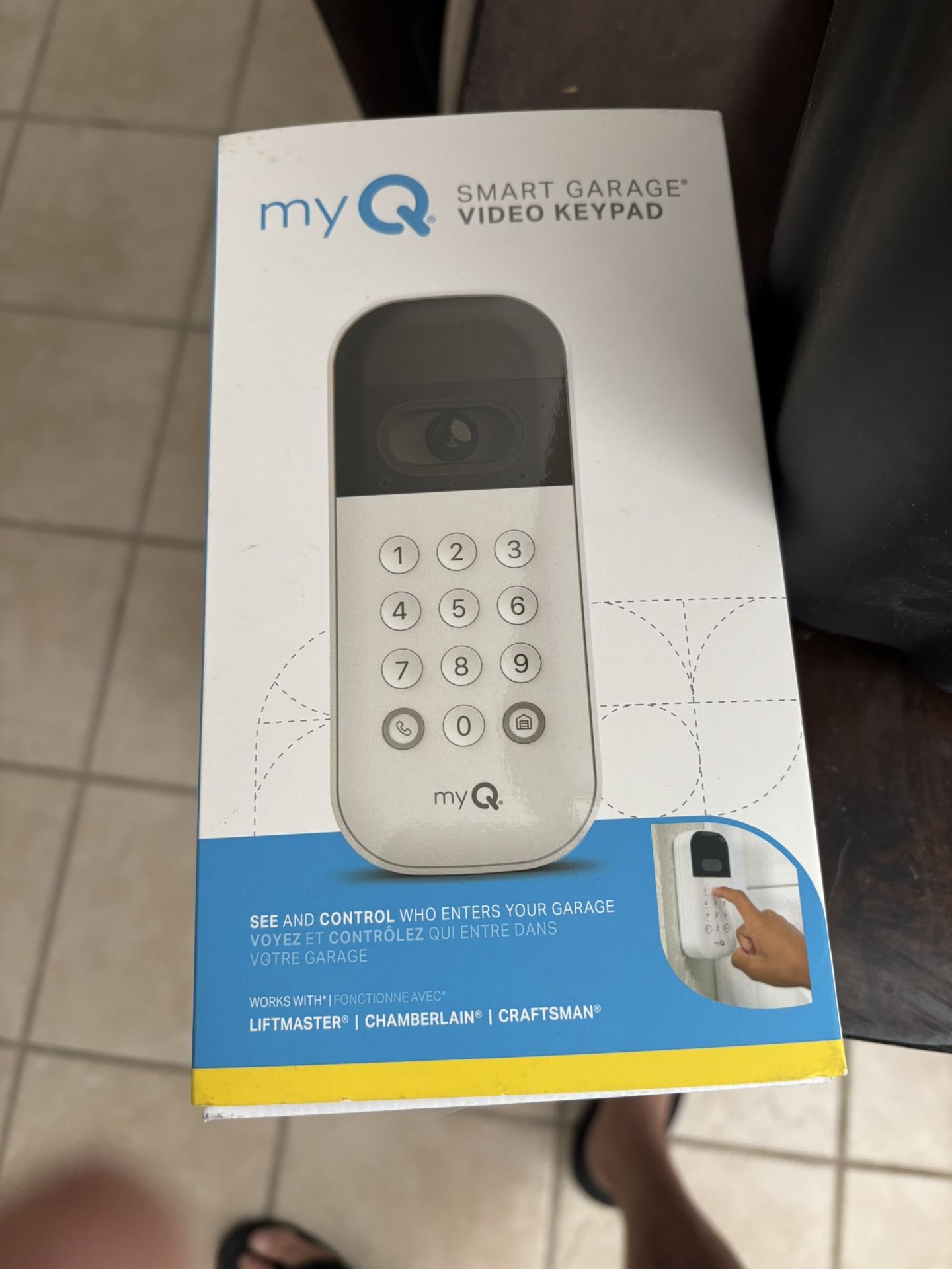 My Q Smart Garage Door Video Keypad
