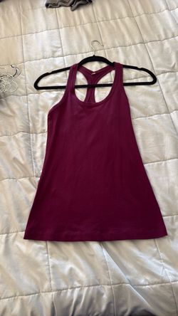 Lululemon Burgundy Racerback Tank Top
