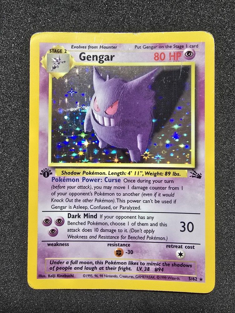 1st Ed Gengar Fossil DMG