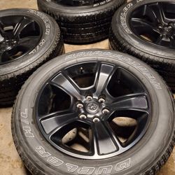 20" Matt Black  Ram/chevy Wheels Fits Both 