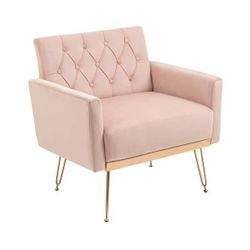 NEW Accent Chair with Rose Golden Base