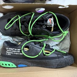 Off-white Blazer Size 10 Black Electro Green (2022)