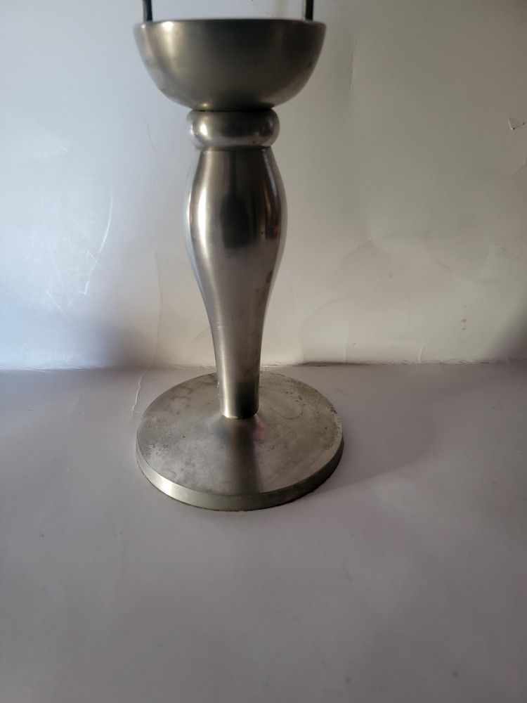 The Pottery Barn Brushed Nickel Tealight Candle Holder