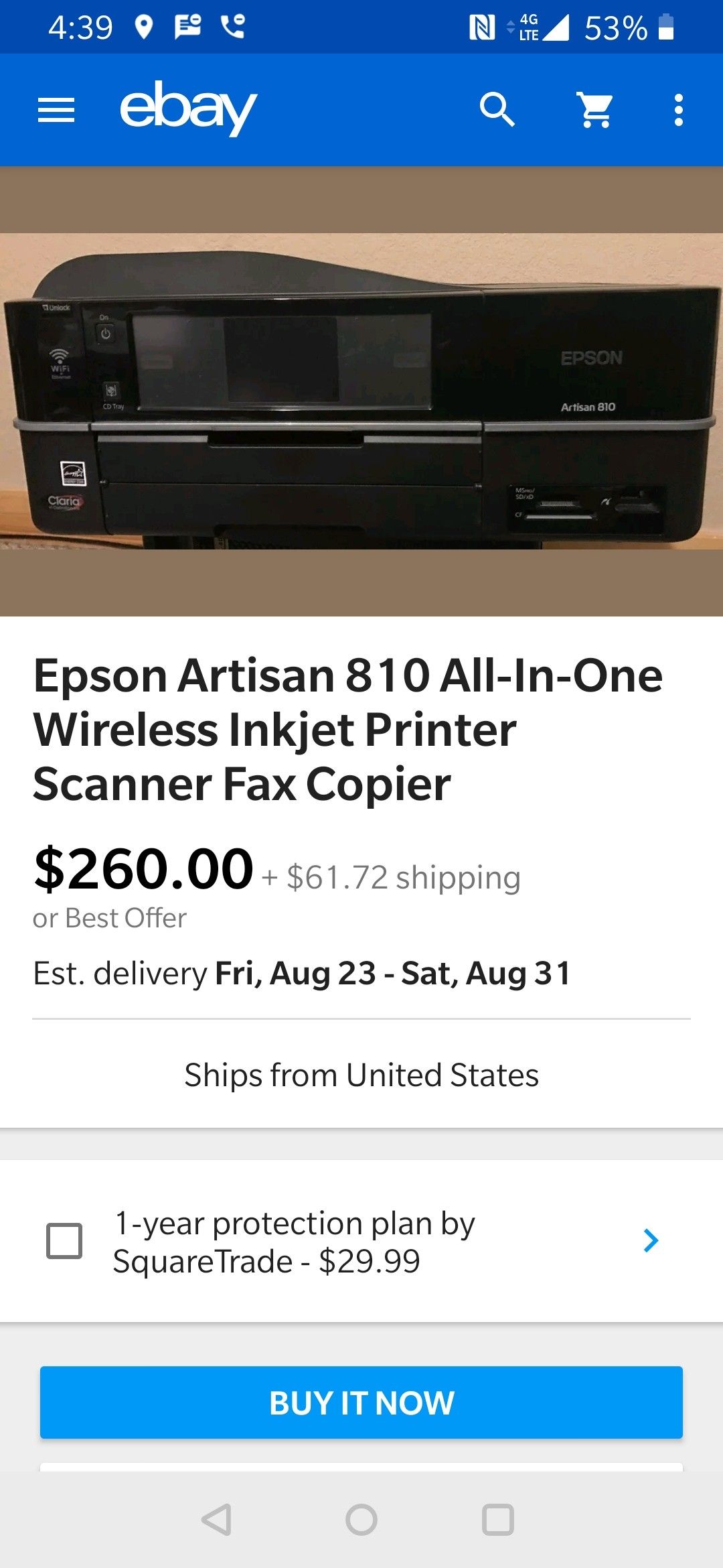 Epson artisan 810