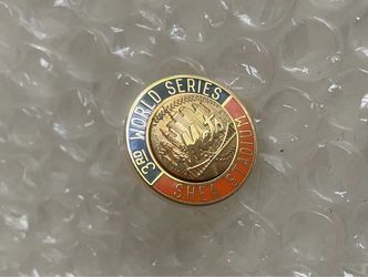 1986 Mets World Series press pin