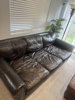 Restoration Hardware Leather Couch
