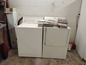 Washer and dryer.