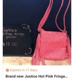 NEW Justice Fringe Purse