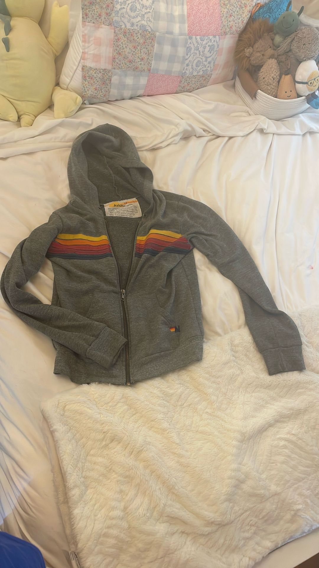 Aviator Nation kids size 14 zip up sweatshirt