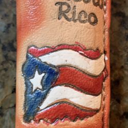 Leather 🇵🇷 Puerto Rico Lighter Sleeve 