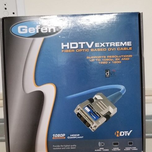 Both New Open Box Gefen HDTV Extreme 33ft. fiber optic based DVI cable