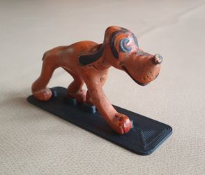 Rare 1930's Disney Pluto Seiberling Rubber Co. With Custom Stand