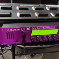 DigiTech 2120 Guitar Multi Effects Preamp with Foot Controller. Good Working.Comes with Cables.