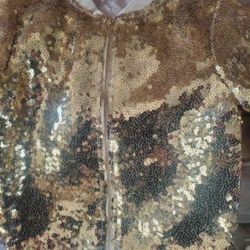 H&M gold sequin gis jacket