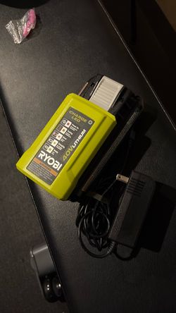 Ryobi 40V battery and charger