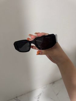 Prada Black Rectangular Sunglasses