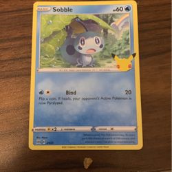 Sobble McDonald’s 25 Anniversary Pokémon Card