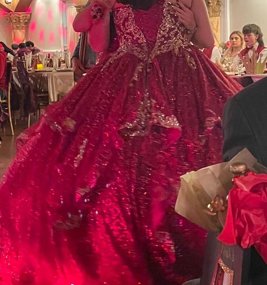 Formal QuinceaƱera Dress With 2 Crinolines